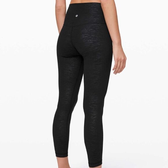 Lululemon Align Pant II 25" Stride Emboss Black - Picture 6 of 6